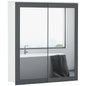 Wall Mounted Bathroom Wall Cabinet with Mirror Double Doors
