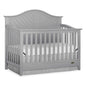Dream On Me Ella 5-in-1 Full Size Convertible Crib in Pebble Grey -, Greenguard Gold Certified