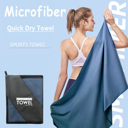 Quick-Drying Micro Fiber Sports Towel - 40"x80" - Swimming, Gym, Fitness, Camping, Running, Beach, Etc.