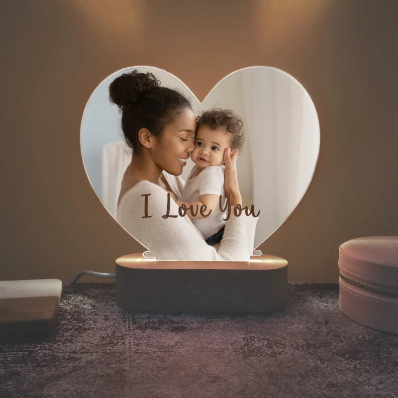 Personalized  Photo 3D Light, w/Customized Text Light - For EVERY Occasion - SHIPPED IN USA