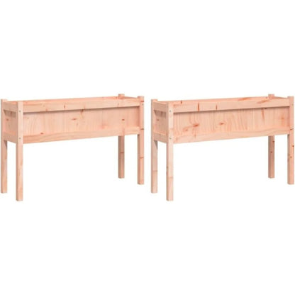 Garden Planters 2 pcs with Legs - Solid Wood