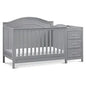 Charlie 4-in-1 Convertible Baby Crib w/Changing Table - Wooden Toddler Bed, Daybed & Twin Bed Conversion - GREENGUARD Gold Cert