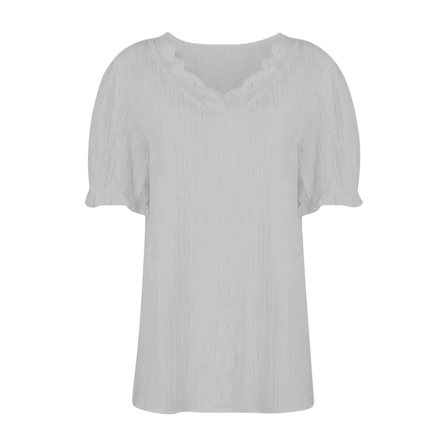 Ladies Summer Hollow Short-Sleeved Tops -Tops For Women, Summer Clothes