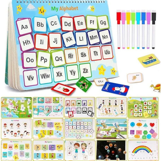 Montessori Toys for Toddler Busy Book: Preschool Learning Activities 2-5 Year Old Boys & Girls Gifts