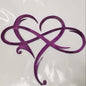 Infinity Heart Steel Wall Decoration - Metal Wall Home, Bedroom, Art Ornaments, Anniversary Gifts Or For Any Occasions