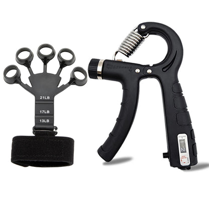 Adjustable Grip Strength Trainer Wrist & Finger Exerciser Hand Grip Strengthener - Muscle Building - Injury Recover Expander Kit