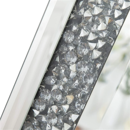 Venetian Wall Mirror Polished Crush Crystal Diamond Edge