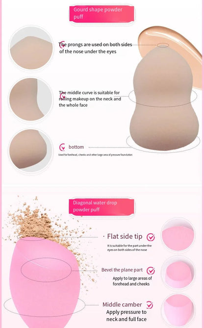 4/8pcs Makeup Sponge Beauty Egg