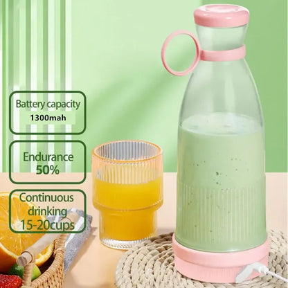 Electric Juice Blender -16FL OZ. - 6 Blades - USB Portable Charger