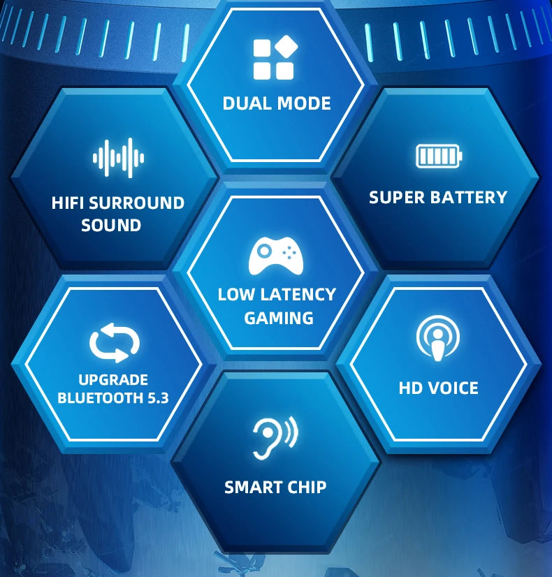 New Lenovo GM2 Pro Bluetooth 5.3 Earphones - Wireless In-Ear - Low Latency, Dual Mode
