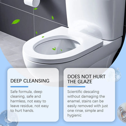 Easy Toilet Powder Cleaning - Quick Foaming Detergent - Deep Cleaning Removes Stubborn Stains