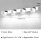 LED Wall Lights Crystal Sconce For Bathroom, Touch On/Off Light