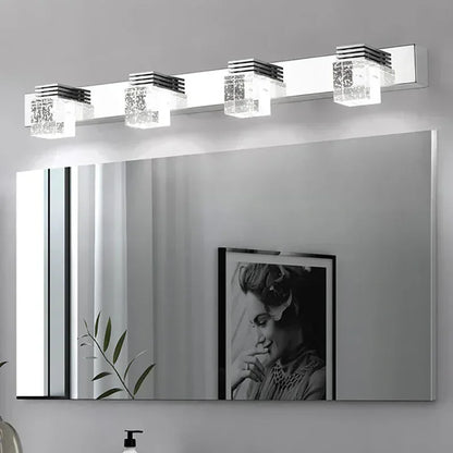 LED Wall Lights Crystal Sconce For Bathroom, Touch On/Off Light