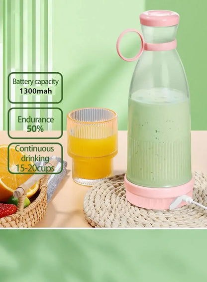 Electric Juice Blender -16FL OZ. - 6 Blades - USB Portable Charger