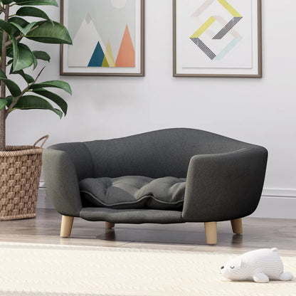 Premium Large Dog Sofa Bed - Luxury Dog Couch with Removable Washable Cushion