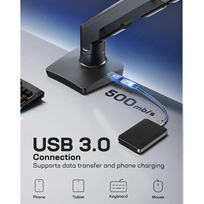 Heavy Duty Monitor Arm for 49" Screens - Up to 35 lbs - Aluminum Ultrawide Screen Arm - For Samsung Odyssey G9 and  Many More