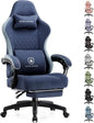 GTPLAYER Gaming Chair, Computer Office Chair with Pocket Spring Cushion, Linkage Armrests and Footrest, High Back Ergonomic Chair
