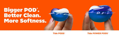 Tide Power XL PODs 2-in-1 Laundry Detergent Pods with Downy Soft Boosters - Lasting Freshness with April Fresh Scent - 18/45/63 Count