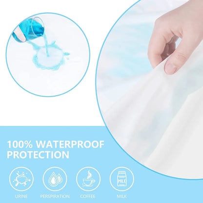 Waterproof Mattress Cover - Baby Bed Protector, Potty Training, Deep Pocket, Machine Washable