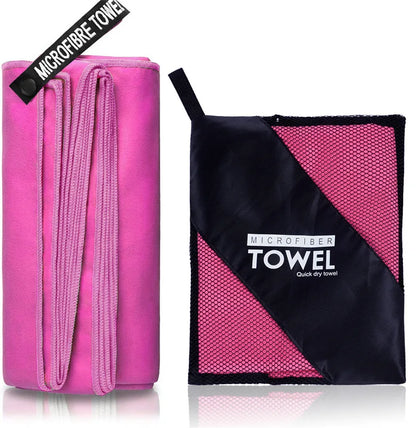Quick-Drying Micro Fiber Sports Towel - 40"x80" - Swimming, Gym, Fitness, Camping, Running, Beach, Etc.