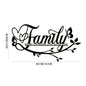 Home Decor, Wall Metal Home Sign, Black Wall Art Flower Letter Sign, Metal Happy Wall Art, for Home Wall Decorations