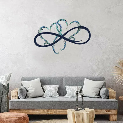 Infinity Heart Steel Wall Decoration - Metal Wall Home, Bedroom, Art Ornaments, Anniversary Gifts Or For Any Occasions