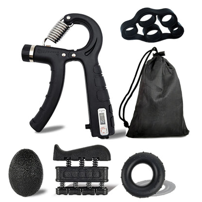 Adjustable Grip Strength Trainer Wrist & Finger Exerciser Hand Grip Strengthener - Muscle Building - Injury Recover Expander Kit