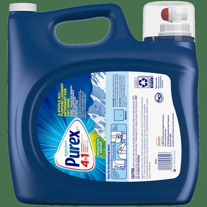Purex Laundry Detergent - Mountain Breeze 250oz 192 Loads - Heavy Duty Stain Removal - All Purpose Clean