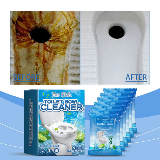 Easy Toilet Powder Cleaning - Quick Foaming Detergent - Deep Cleaning Removes Stubborn Stains