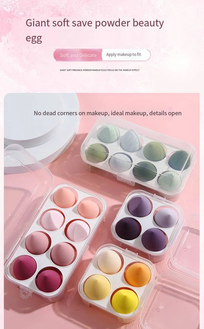 4/8pcs Makeup Sponge Beauty Egg