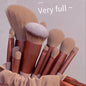 13 PCS Makeup Brushes Set - Rose Goold