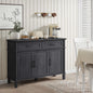 48" Storage Buffet Cabinet - 2 Drawers & Doors, Adjustable Shelve, Wooden Kitchen. Living Room & Hallway Cabinet