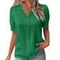 Ladies Summer Hollow Short-Sleeved Tops -Tops For Women, Summer Clothes