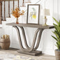 Tribesigns Farmhouse Console Table - 55 Inch Wood Sofa Table - Entryway Table - Industrial Rustic Narrow Hallway Tables