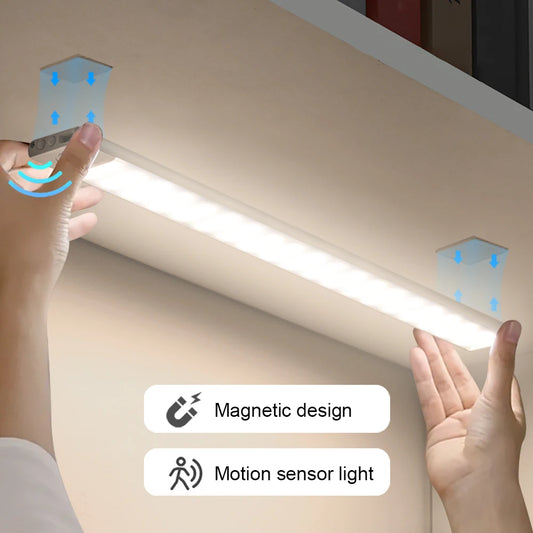 Magnetic LED Cabinet Lights - Motion Sensor Wireless USB - 3 Colors Lights