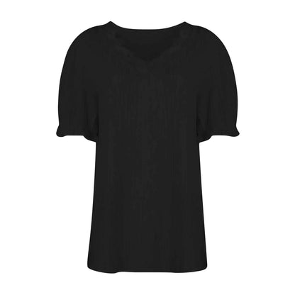 Ladies Summer Hollow Short-Sleeved Tops -Tops For Women, Summer Clothes