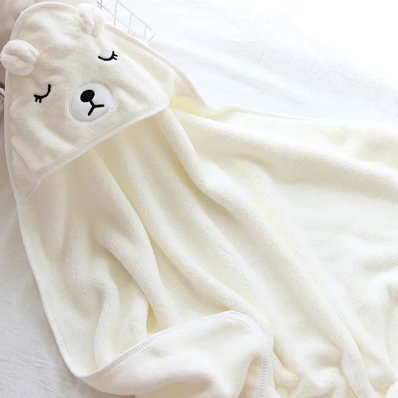 Baby To Toddler Hooded Towels - Newborn/Kids Bathrobe - Super Soft Bath Towel Blanket - Warm Sleeping Swaddle Wrap for Infant Boys & Girls