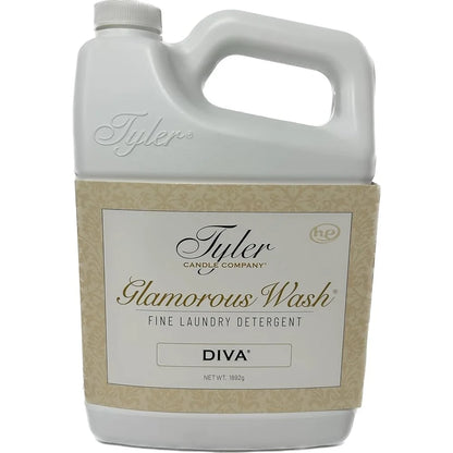 Glamourous Wash Diva Liquid Laundry Detergent - High Efficiency Delicates and Specialty Fabrics - Floral Scent Cleans and Softens - Chemical Free 64