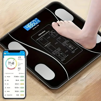 Smart Body Fat Scale - Wireless LED Digital - Bathroom Weight Scale - Body Composition Analyzer