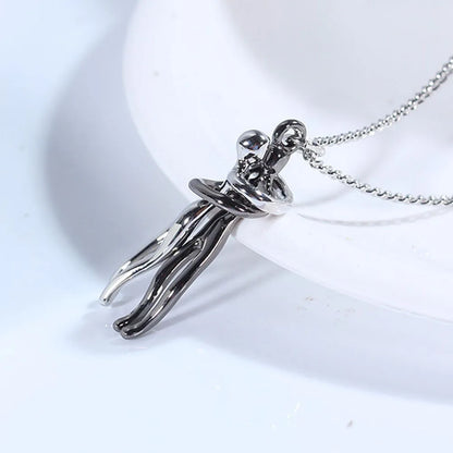 Hugging Necklace Jewelry - Choker Hug Pendant & Chain - Unisex - Couples