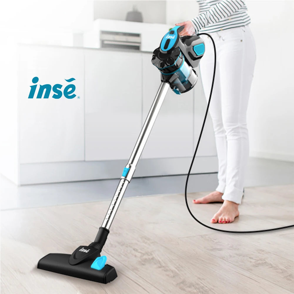 Vacuum Cleaner - Corded INSE I5 18Kpa Powerful Suction - 600W Motor Stick Handheld Vaccum Cleaner for Home - Attachments