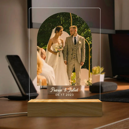 Personalized 3D Night Light Custom Photo And Text - 7 Color - 3D Lamp Gifts