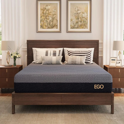 10/12/14 Inch Copper Gel Memory Foam Mattress for Pain Relief, Therapeutic Mattress in a Box, CertiPUR-US Certified