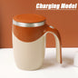 Automatic Stirring Coffee Mug - Magnetic, Electric, Stainless Steel, Self Mixing Coffee Mug