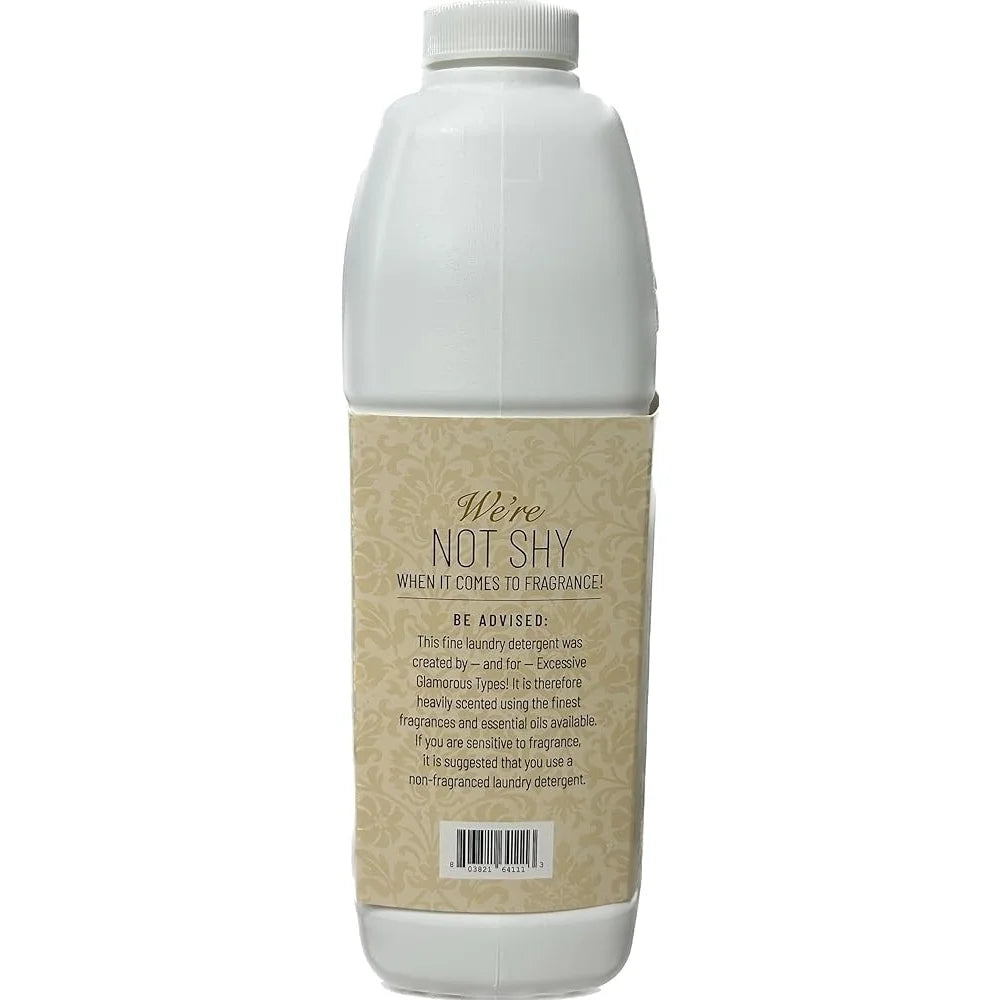 Glamourous Wash Diva Liquid Laundry Detergent - High Efficiency Delicates and Specialty Fabrics - Floral Scent Cleans and Softens - Chemical Free 64