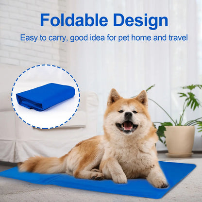 Pet Cooling Pad for Dogs & Cats - Pressure Activated Dog Cooling Pad - No Water or Refrigeration Required - Non-Toxic Gel