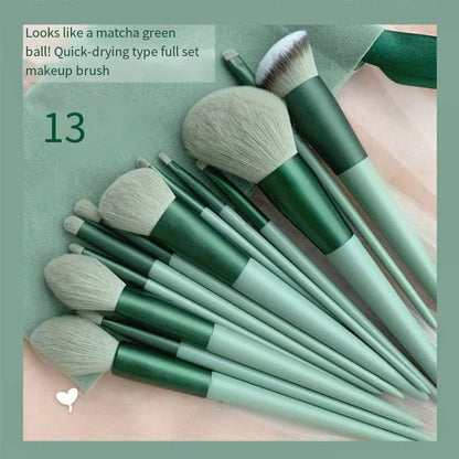 13 PCS Makeup Brushes Set - Rose Goold