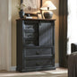 5 Drawers Dresser for Bedroom - 47" Tall Chest of Drawers w/Sliding Barn Door