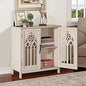 Sophia & William Accent Cabinet with 2 Doors - Distressed Storage Cabinet with Wood Frame and Checkered Patterns - Other Designs