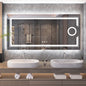 LUVODI LED Mirror Bathroom Wall Mounted Magnifying Mirror - For Washroom, Shower, Vanity, Makeup or Shaving Mirrors